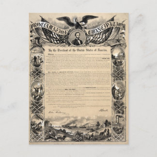 Carte Postale Emancipation Proclamation Print