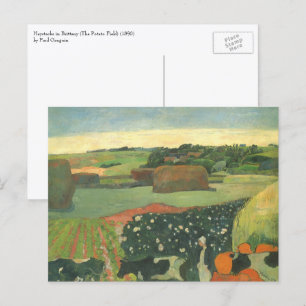 Carte Postale Emballages en Bretagne par Paul Gauguin, Art Vinta