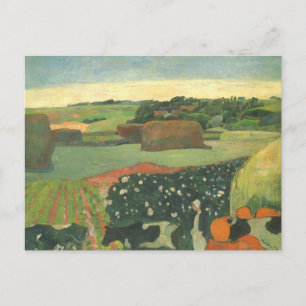 Carte Postale Emballages en Bretagne par Paul Gauguin, Art Vinta