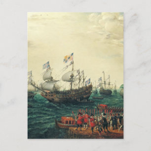 Carte Postale Embarquement à Margate de l'Électeur Palatine