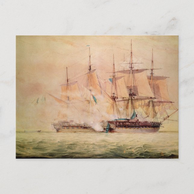 Carte Postale Embarquement du "Chesapeake" (Devant)