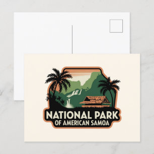 Carte Postale Emblem du Parc national des Samoa américaines