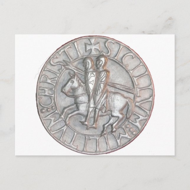 CARTE POSTALE EMBLÉME DE CHEVALIERS EN MODÈLE (Devant)