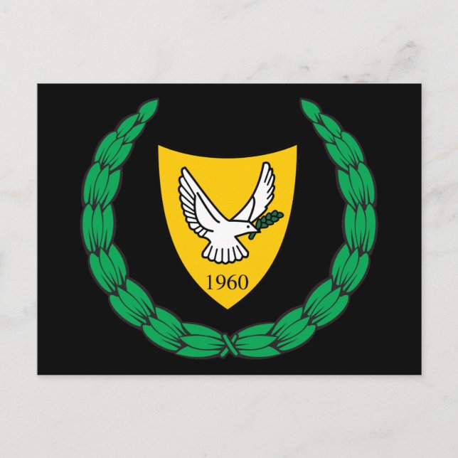 Carte Postale emblème de chypre (Devant)