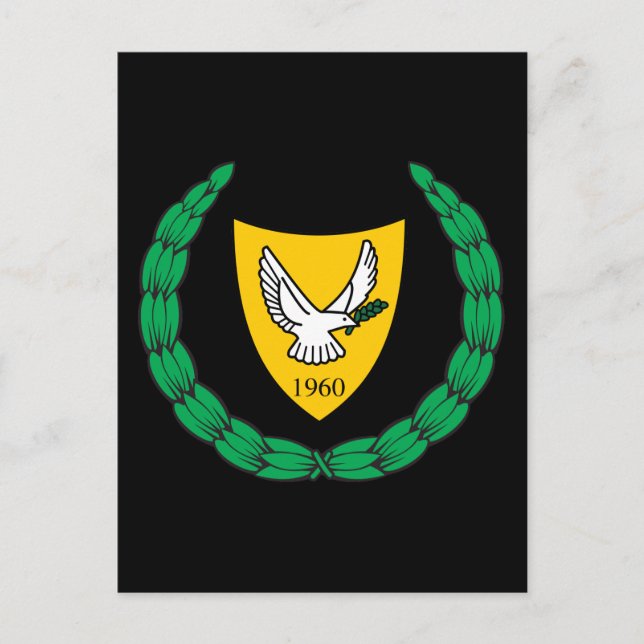 Carte Postale emblème de chypre (Devant)