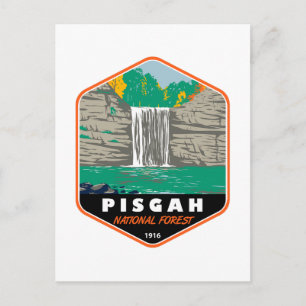 Carte Postale Emblème de la forêt nationale de Pisgah en Carolin