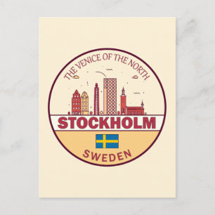 Carte Postale Emblème de la ville de Stockholm en Suède