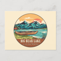 Emblème de pêche nautique Big Bear Lake California