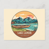 Emblème de pêche nautique du lac Lanier Georgia