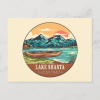 Emblème de pêche nautique du lac Shasta en Califor