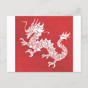 Carte Postale Emblème de Totem animal de Dragon Spirit