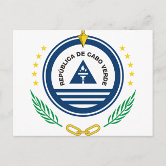 Carte Postale Emblème du Cap-Vert Brasão de armas de Cabo Verde
