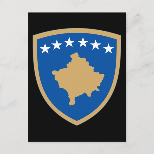 Carte Postale emblème du kosovo (Devant)
