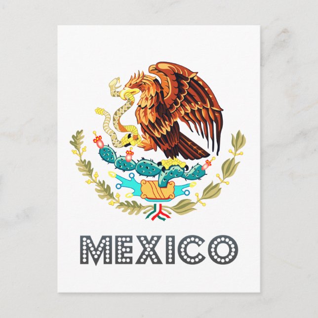 Carte Postale Emblème mexicain (Devant)