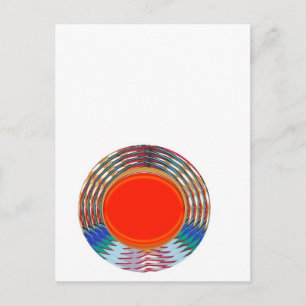 Carte Postale Emblème ROUGE Étincelant : LES CADEAUX Émettent DE