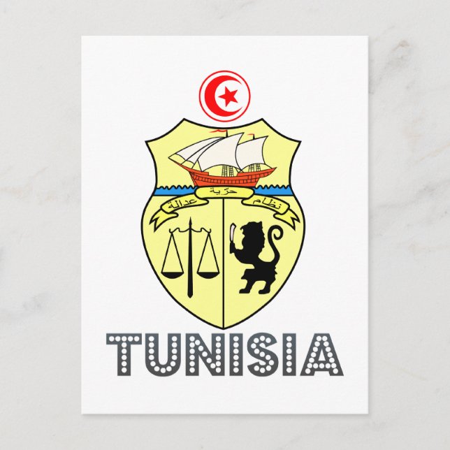 Carte Postale Emblème tunisien (Devant)