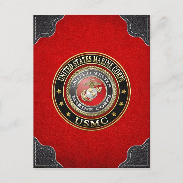 Carte Postale Emblème USMC [Edition spéciale] [3D] (Devant)