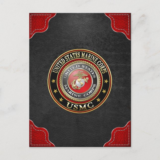 Carte Postale Emblème USMC [Edition spéciale] [3D] (Devant)