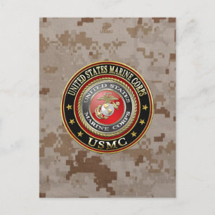 Carte Postale Emblème USMC [Edition spéciale] [3D]