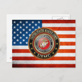Carte Postale Emblème USMC [Edition spéciale] [3D] (Devant / Derrière)
