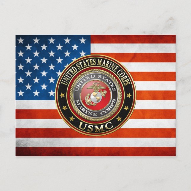 Carte Postale Emblème USMC [Edition spéciale] [3D] (Devant)