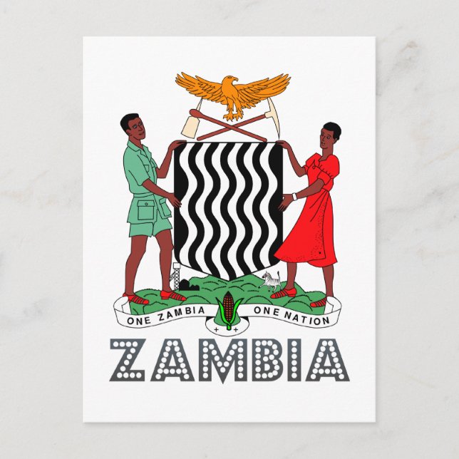 Carte Postale Emblème Zambien (Devant)