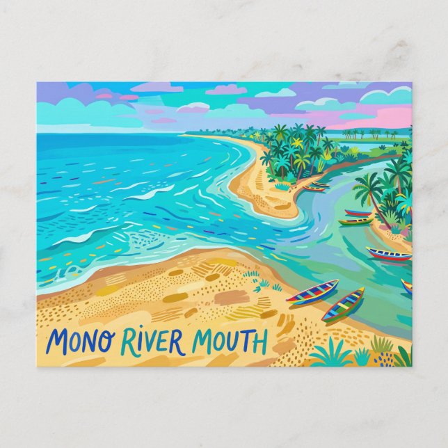 Carte Postale Embouchure du Mono Bénin (Devant)