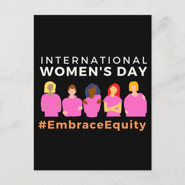 Carte Postale Embrace Equity International Women's Day (Devant)