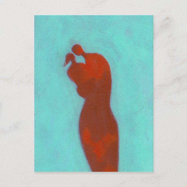 Carte Postale Embracement de couple (Devant)