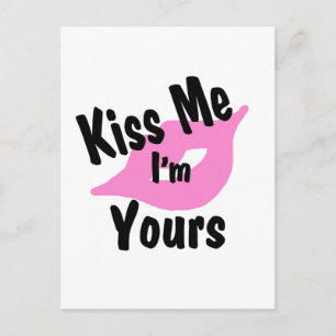 Carte Postale Embrasse-moi je suis à toi
