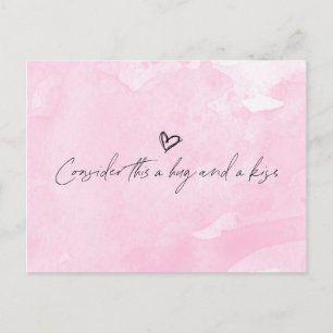 Carte Postale Embrasser et baiser