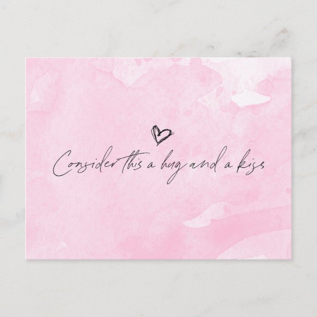 Carte Postale Embrasser et baiser (Devant)