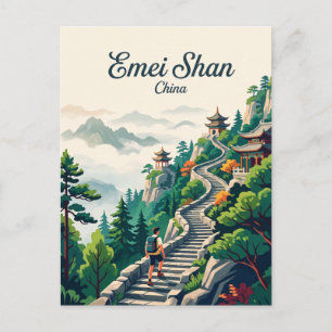 Carte Postale Emei Shan Chine