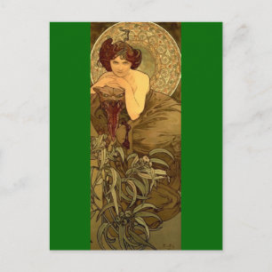 Carte Postale Emerald - Art Nouveau