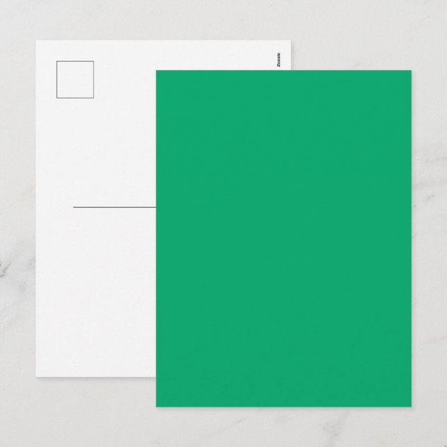 Carte postale Emerald Green Custom Holiday (Devant / Derrière)