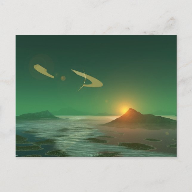 Carte Postale Emerald Sunset (Devant)