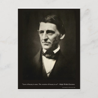 Carte Postale Emerson Amour De Beauté Est Goût Amour Citation Ca
