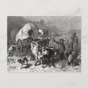 Carte Postale Émigration vers le pays occidental