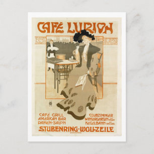 Carte Postale Emil Ranzenhofer, Cafe Lurion, 1903 Vintage