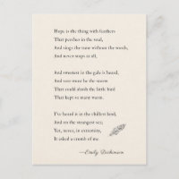 Emily Dickinson L'espoir poétique est quelque chos