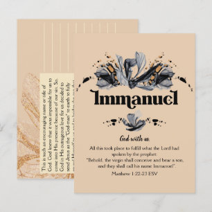 Carte Postale Emmanuel   Noms de Dieu Bible Dévotionnelle 
