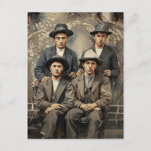 Carte Postale Emmet Dalton, Jesse James, Jesse Evans cow-boys ar