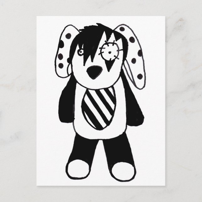 Carte Postale Emo-animal (Devant)