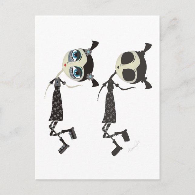 Carte Postale Emo Me et My Emo Shadow (Devant)