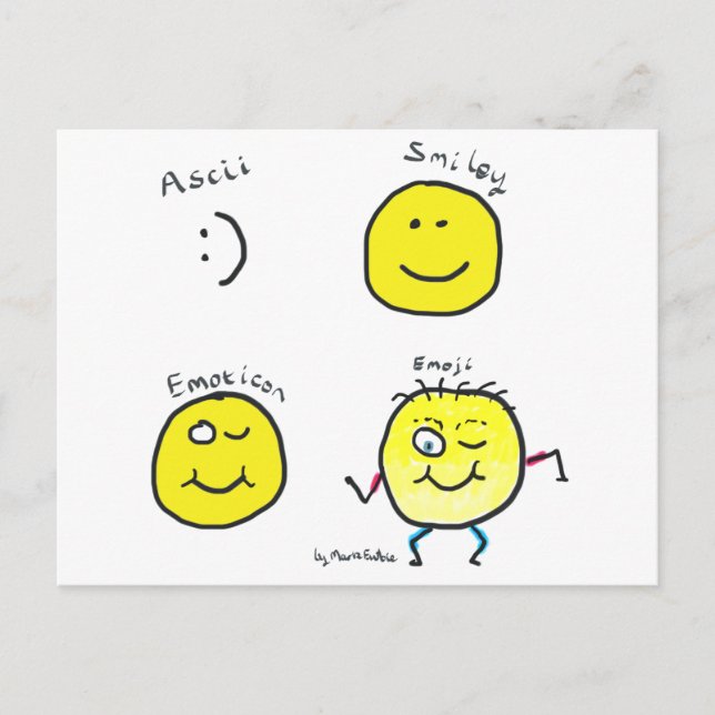 Carte Postale Emoji (Devant)