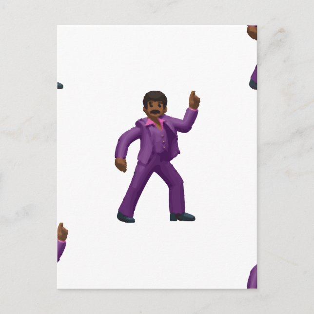 Carte Postale Emoji Dancing Man (Devant)