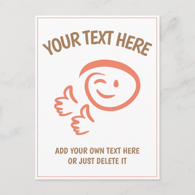 Carte Postale Emoji En Train D'Éclater Fait Face À Deux Pouces E (Devant)