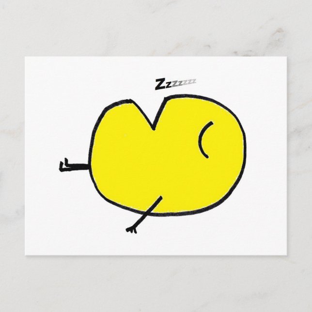 Carte Postale Emoji endormi (Devant)