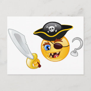 Carte Postale emoji pirate