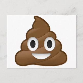 Carte Postale Emoji Poop Souriant